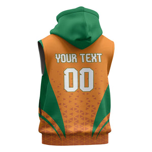 Custom Ivory Coast 2026 World Football Sleeveless Hoodie Elephants Go Champions