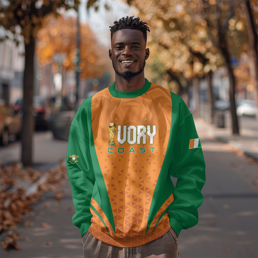 Custom Ivory Coast 2026 World Football Sweatshirt Elephants Go Champions