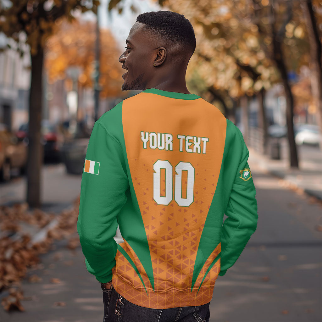 Custom Ivory Coast 2026 World Football Sweatshirt Elephants Go Champions