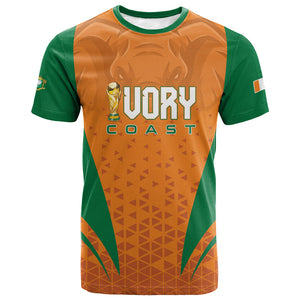 Custom Ivory Coast 2026 World Football T shirt Elephants Go Champions