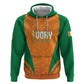 Custom Ivory Coast 2026 World Football Zip Hoodie Elephants Go Champions