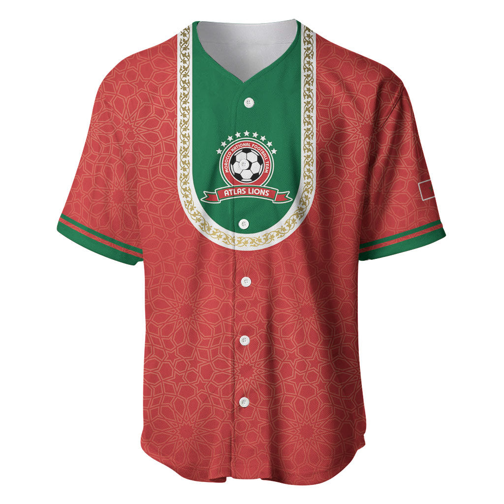 Custom Morocco 2026 World Football Baseball Jersey Atlas Lions Go Champions