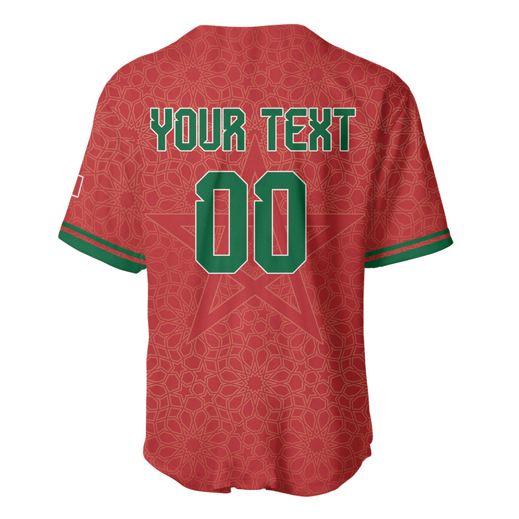 Custom Morocco 2026 World Football Baseball Jersey Atlas Lions Go Champions