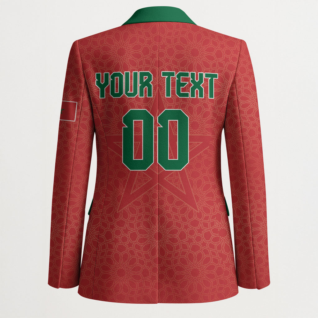Custom Morocco 2026 World Football Blazer Atlas Lions Go Champions