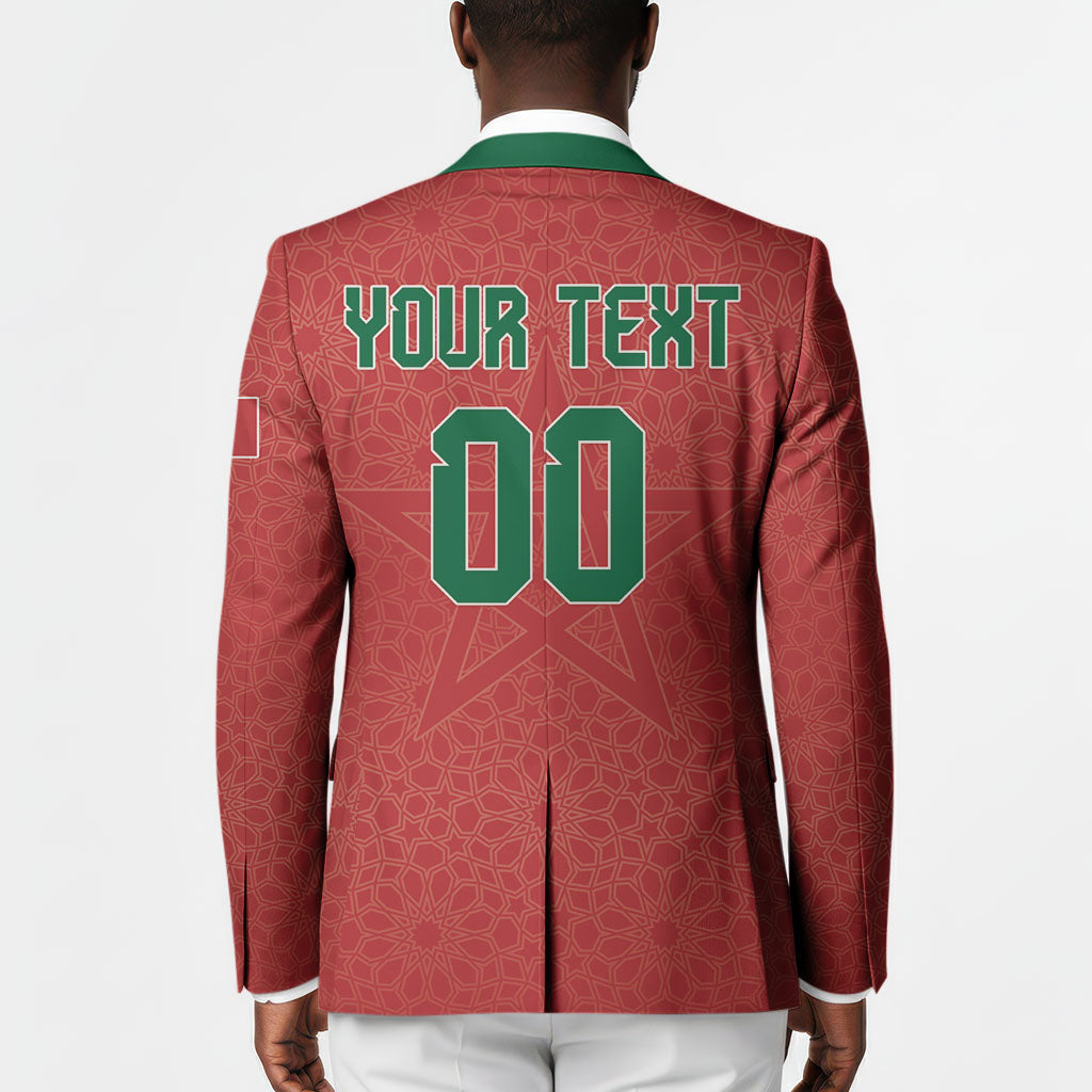 Custom Morocco 2026 World Football Blazer Atlas Lions Go Champions