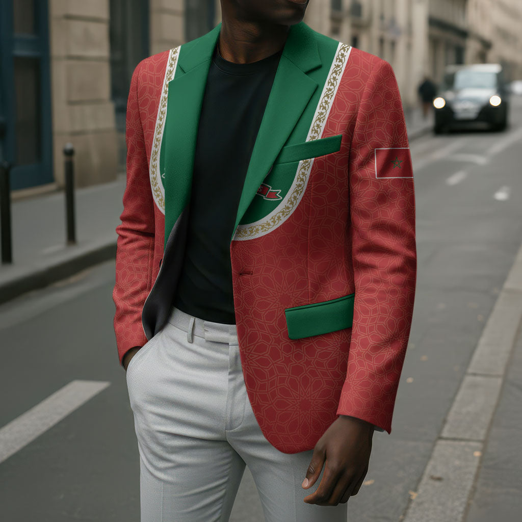Custom Morocco 2026 World Football Blazer Atlas Lions Go Champions