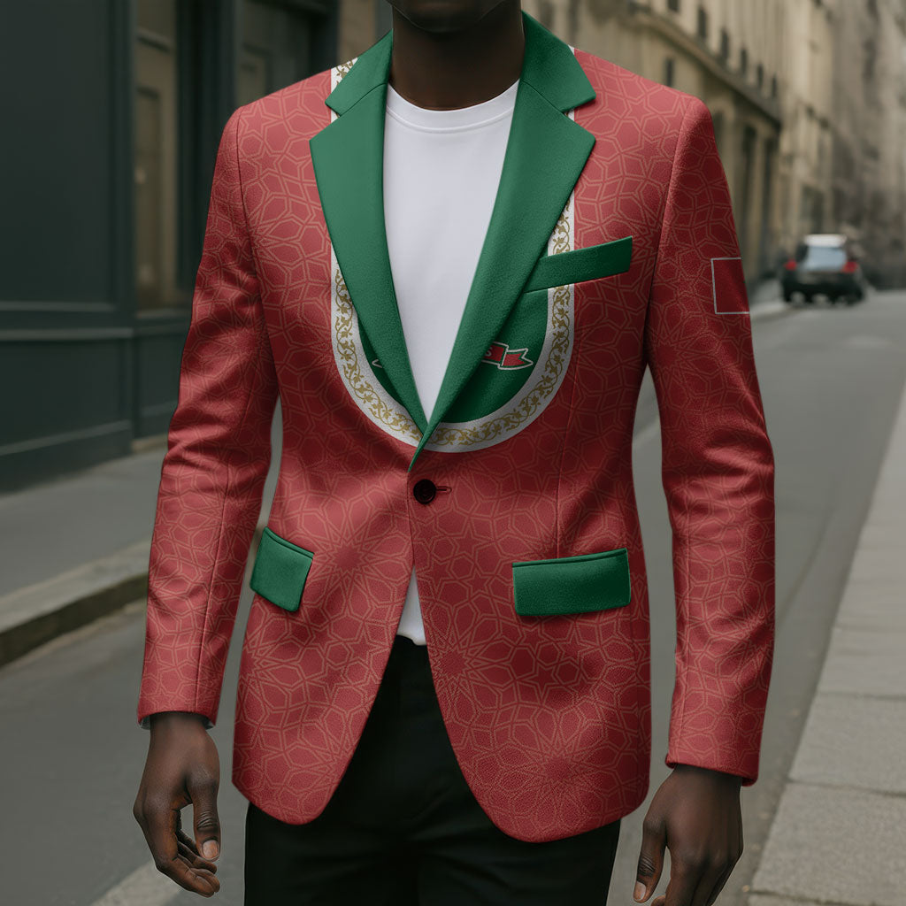 Custom Morocco 2026 World Football Blazer Atlas Lions Go Champions