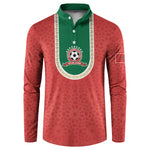 Custom Morocco 2026 World Football Button Sweatshirt Atlas Lions Go Champions