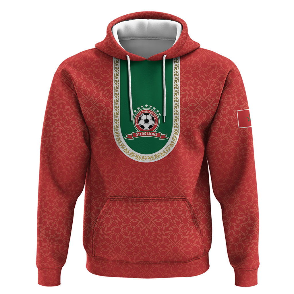 Custom Morocco 2026 World Football Hoodie Atlas Lions Go Champions