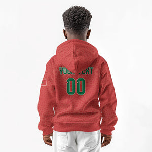 Custom Morocco 2026 World Football Kid Hoodie Atlas Lions Go Champions