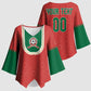 Custom Morocco 2026 World Football Kimono Sleeve Blouse Atlas Lions Go Champions