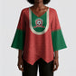 Custom Morocco 2026 World Football Kimono Sleeve Blouse Atlas Lions Go Champions