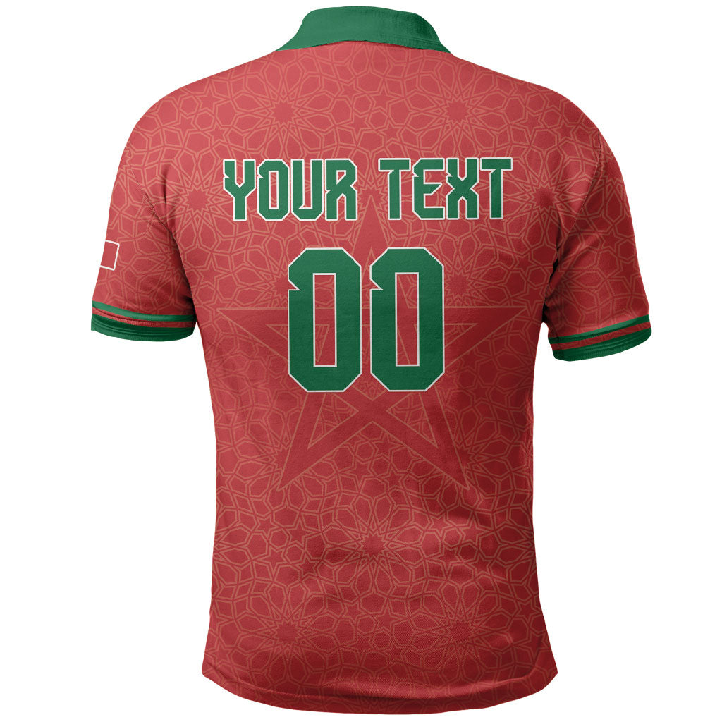 Custom Morocco 2026 World Football Polo Shirt Atlas Lions Go Champions