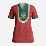 Custom Morocco 2026 World Football Scrub Top Atlas Lions Go Champions