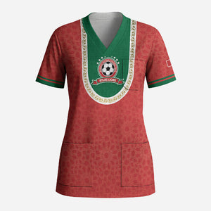 Custom Morocco 2026 World Football Scrub Top Atlas Lions Go Champions