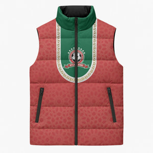 Custom Morocco 2026 World Football Sleeveless Puffer Jacket Atlas Lions Go Champions