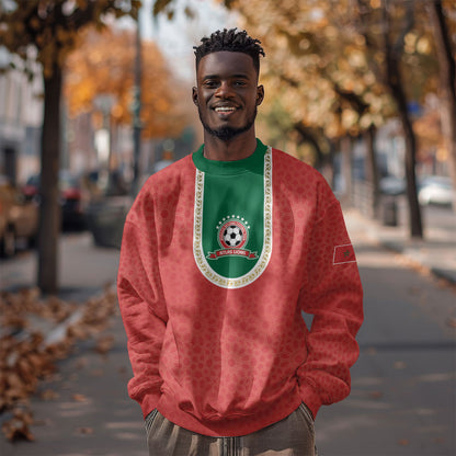 Custom Morocco 2026 World Football Sweatshirt Atlas Lions Go Champions
