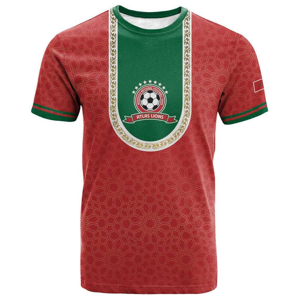 Custom Morocco 2026 World Football T shirt Atlas Lions Go Champions