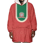 Custom Morocco 2026 World Football Wearable Blanket Hoodie Atlas Lions Go Champions