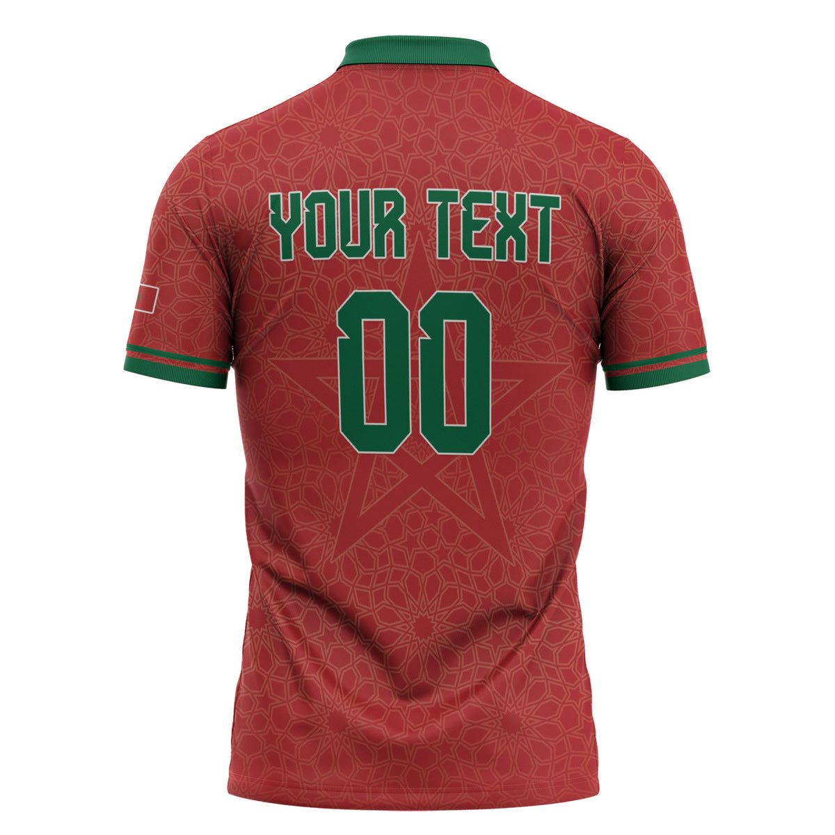 Custom Morocco 2026 World Football Zipper Polo Shirt Atlas Lions Go Champions