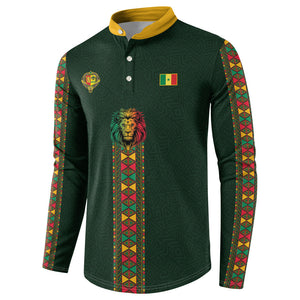 Custom Senegal 2026 World Football Button Sweatshirt Lions of Teranga Go Champions