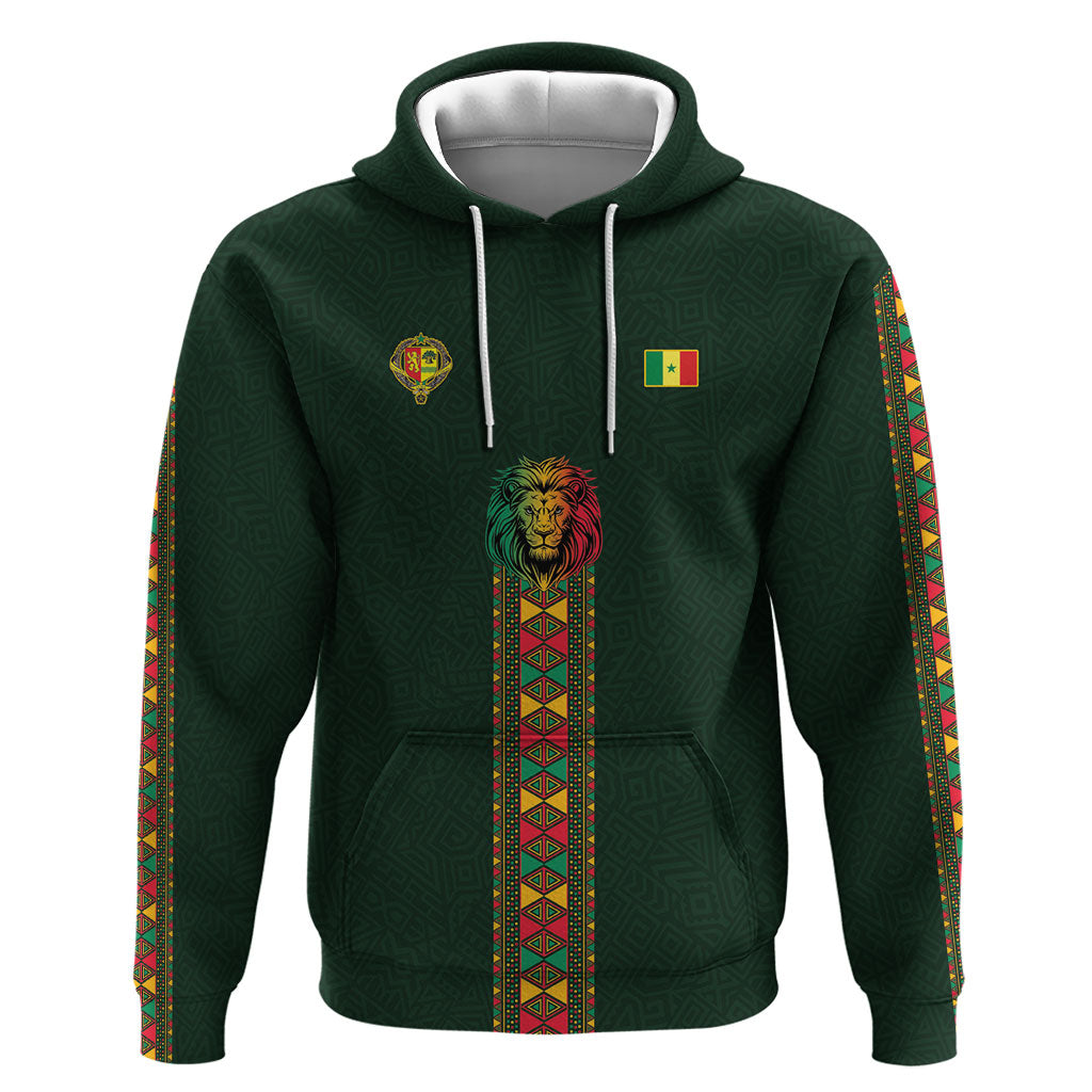 Custom Senegal 2026 World Football Hoodie Lions of Teranga Go Champions