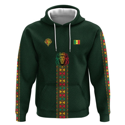 Custom Senegal 2026 World Football Hoodie Lions of Teranga Go Champions