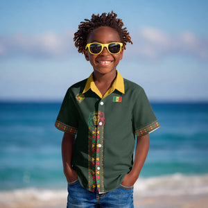 Custom Senegal 2026 World Football Kid Hawaiian Shirt Lions of Teranga Go Champions