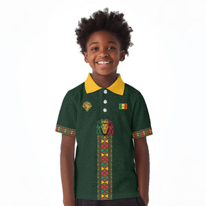 Custom Senegal 2026 World Football Kid Polo Shirt Lions of Teranga Go Champions