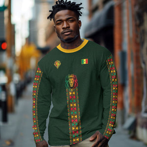 Custom Senegal 2026 World Football Long Sleeve Shirt Lions of Teranga Go Champions