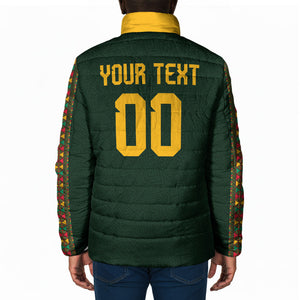 Custom Senegal 2026 World Football Padded Jacket Lions of Teranga Go Champions