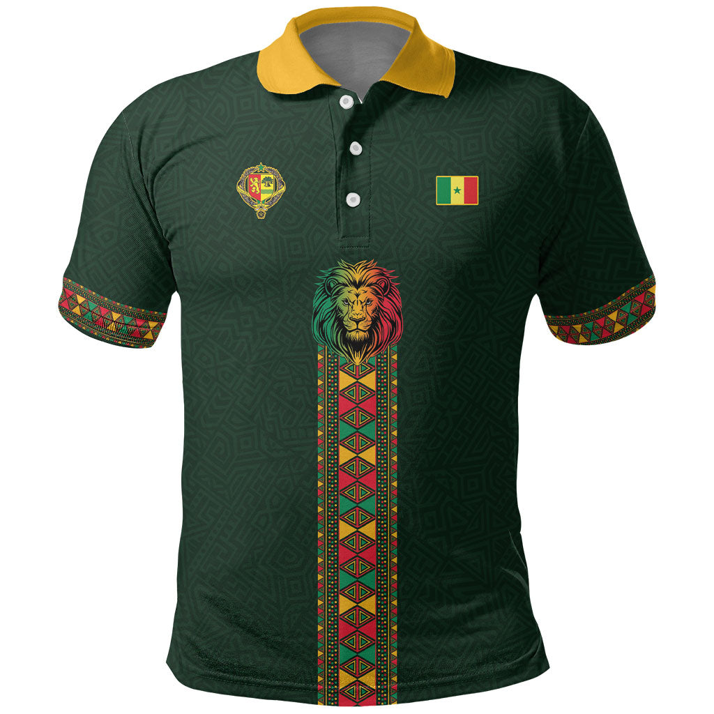 Custom Senegal 2026 World Football Polo Shirt Lions of Teranga Go Champions