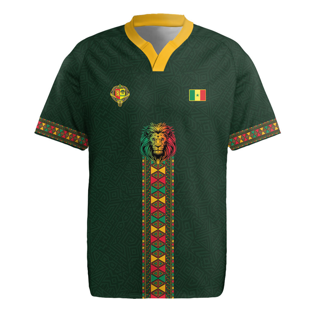 Custom Senegal 2026 World Football Rugby Jersey Lions of Teranga Go Champions