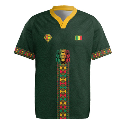 Custom Senegal 2026 World Football Rugby Jersey Lions of Teranga Go Champions