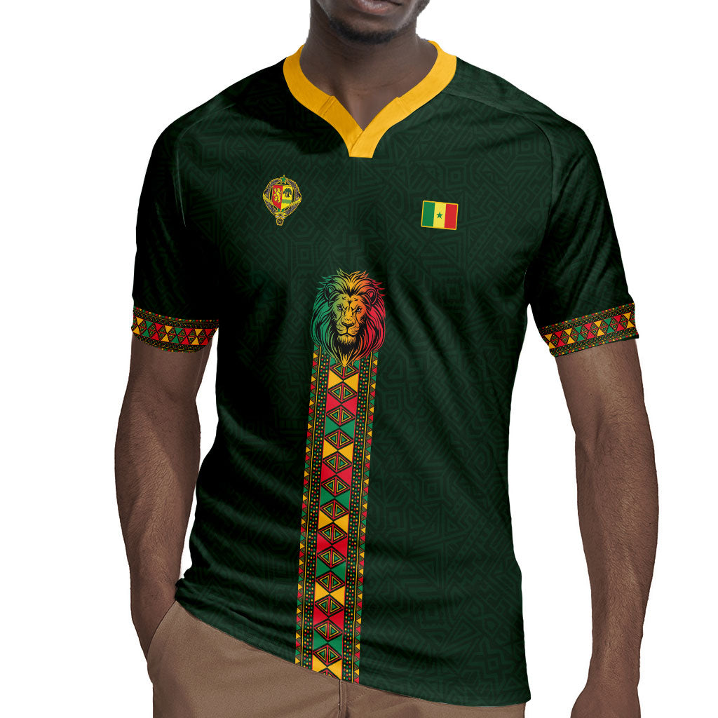 Custom Senegal 2026 World Football Rugby Jersey Lions of Teranga Go Champions