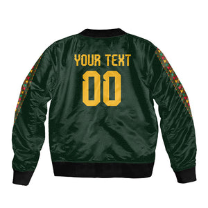 Custom Senegal 2026 World Football Sleeve Zip Bomber Jacket Lions of Teranga Go Champions