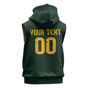 Custom Senegal 2026 World Football Sleeveless Hoodie Lions of Teranga Go Champions