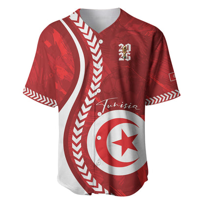 Custom Tunisia 2026 World Football Baseball Jersey Eagles of Carthage Go Champions