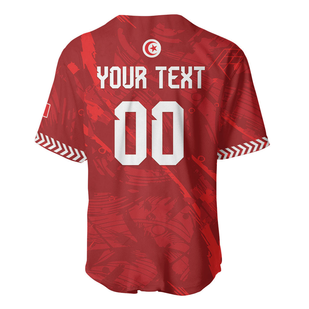Custom Tunisia 2026 World Football Baseball Jersey Eagles of Carthage Go Champions
