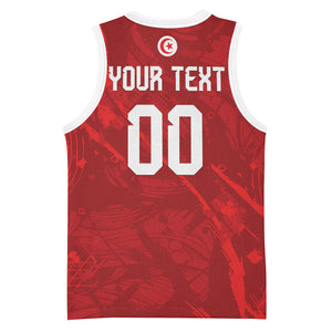 Custom Tunisia 2026 World Football Basketball Jersey Eagles of Carthage Go Champions