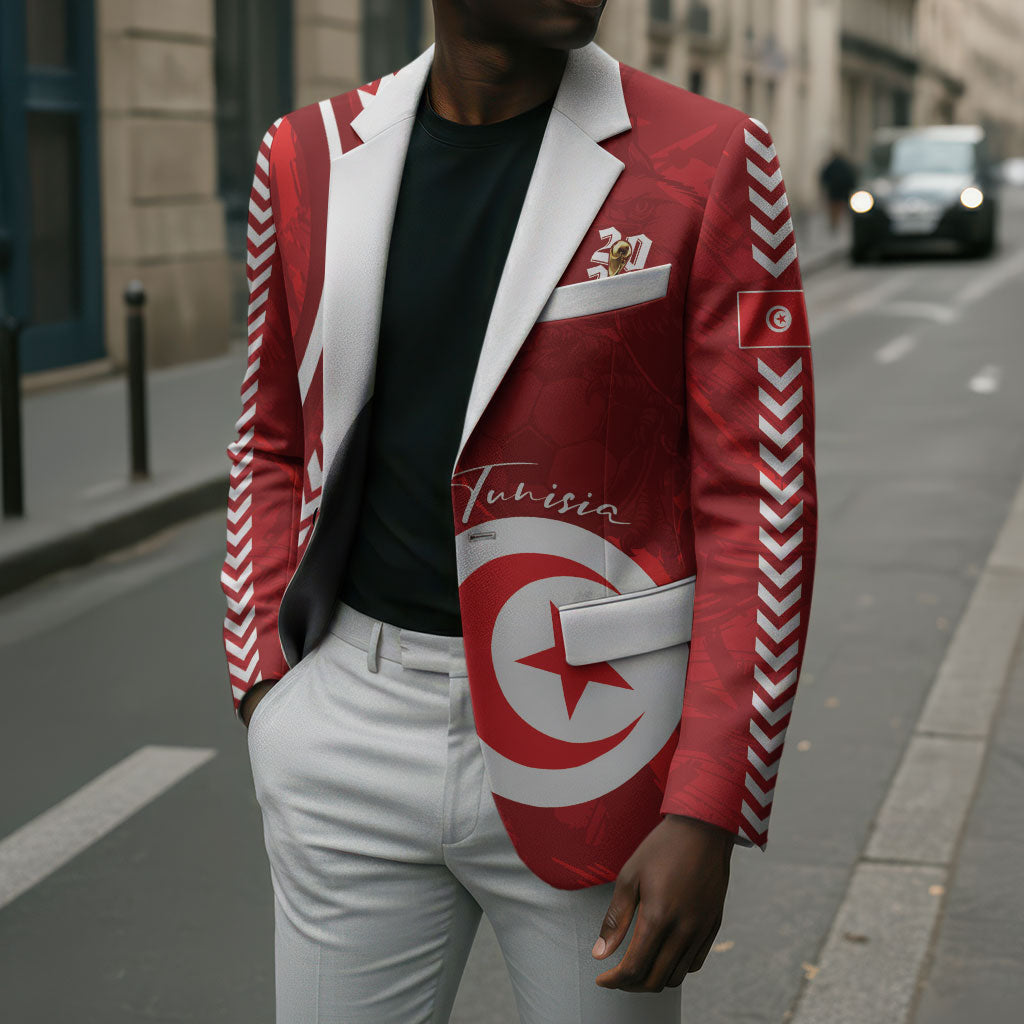 Custom Tunisia 2026 World Football Blazer Eagles of Carthage Go Champions
