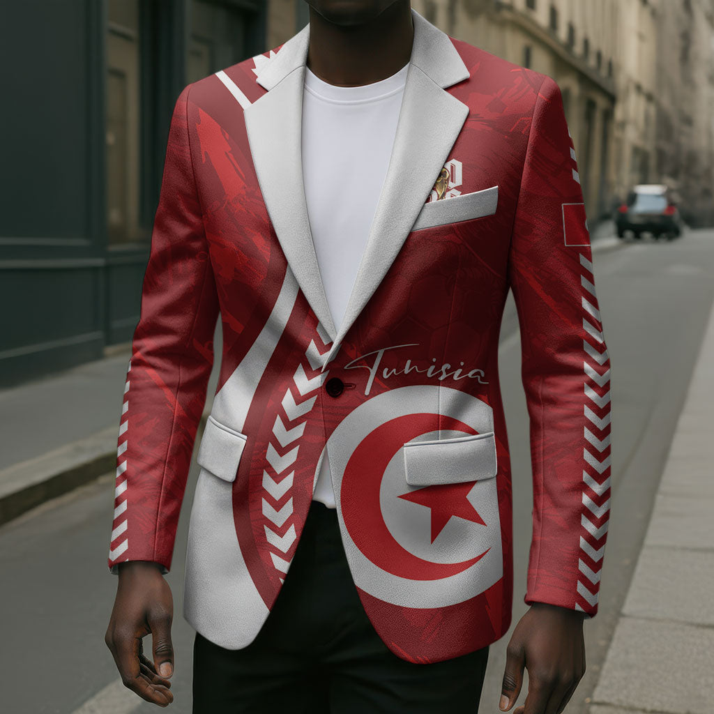 Custom Tunisia 2026 World Football Blazer Eagles of Carthage Go Champions