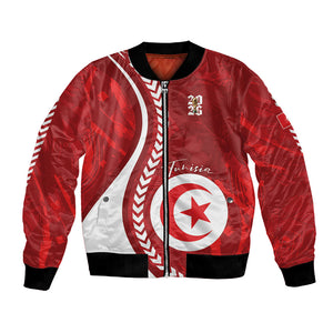 Custom Tunisia 2026 World Football Bomber Jacket Eagles of Carthage Go Champions