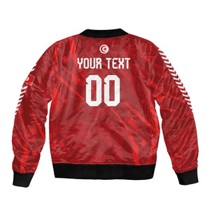 Custom Tunisia 2026 World Football Bomber Jacket Eagles of Carthage Go Champions