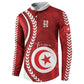 Custom Tunisia 2026 World Football Button Sweatshirt Eagles of Carthage Go Champions