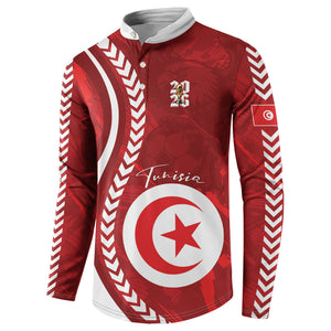 Custom Tunisia 2026 World Football Button Sweatshirt Eagles of Carthage Go Champions