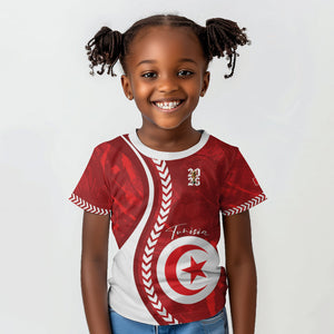 Custom Tunisia 2026 World Football Kid T shirt Eagles of Carthage Go Champions