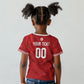 Custom Tunisia 2026 World Football Kid T shirt Eagles of Carthage Go Champions