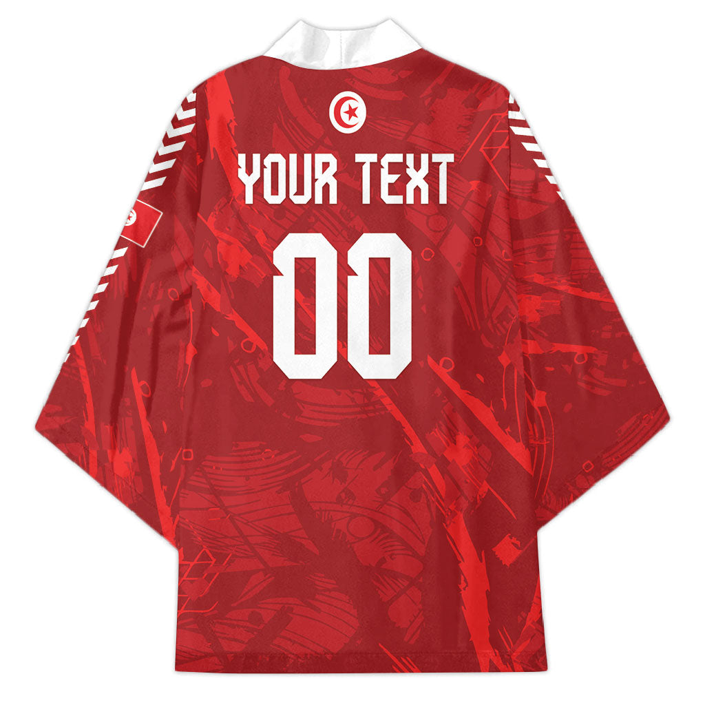 Custom Tunisia 2026 World Football Kimono Eagles of Carthage Go Champions