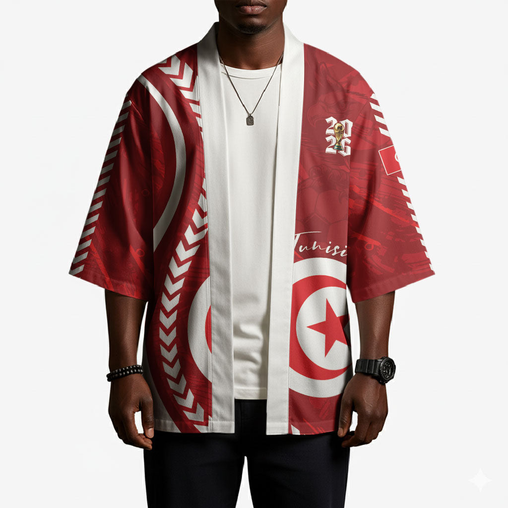 Custom Tunisia 2026 World Football Kimono Eagles of Carthage Go Champions